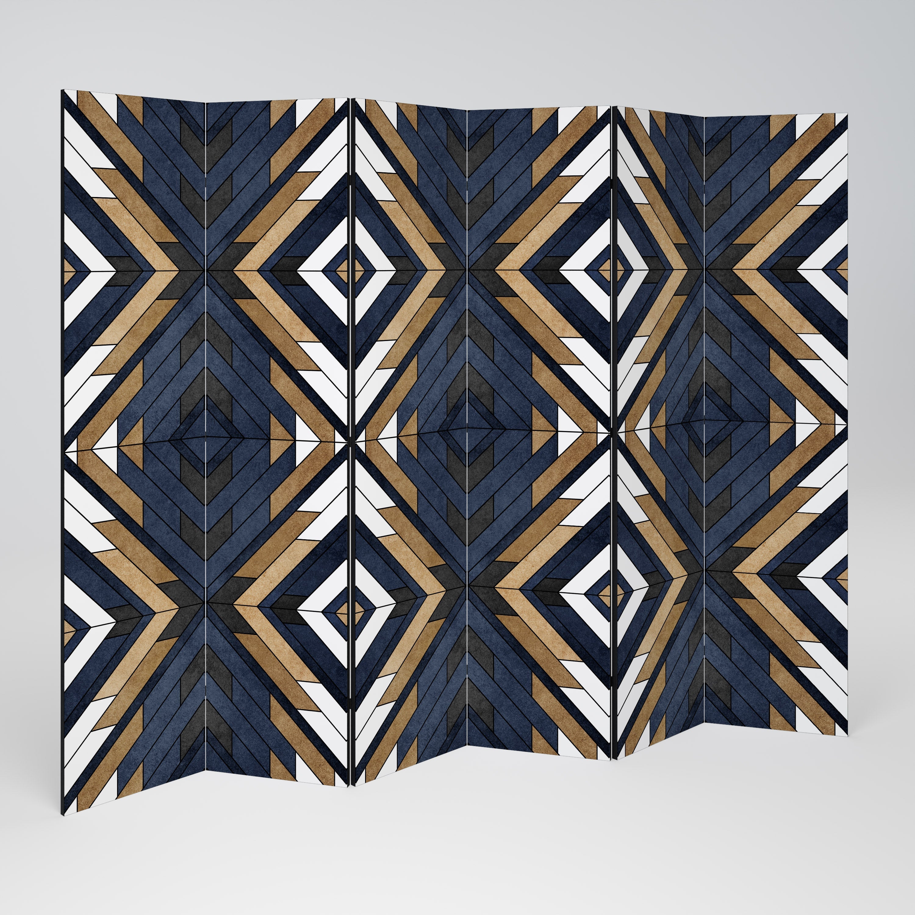 ARTFUL GEOMETRI Dekorativ rumsavdelare med 6 paneler