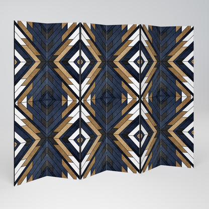 ARTFUL GEOMETRY Decorative 6-Panel Room Divider