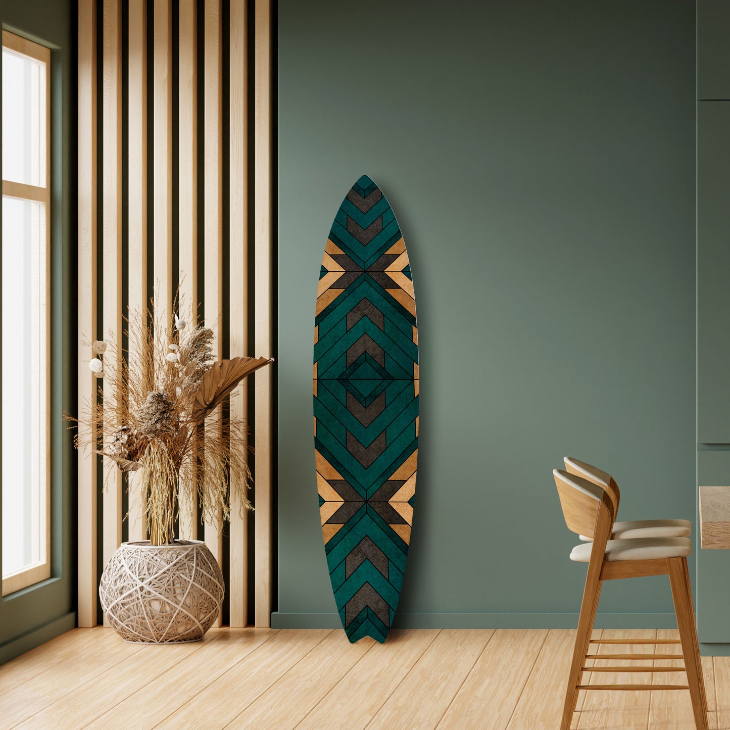 ARTISTIC GEOMETRY Dekorativ Surfbräda