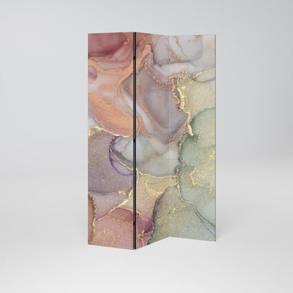 GOLDEN DREAMSCAPE RHYTHM Decorative 3-Panel Room Divider