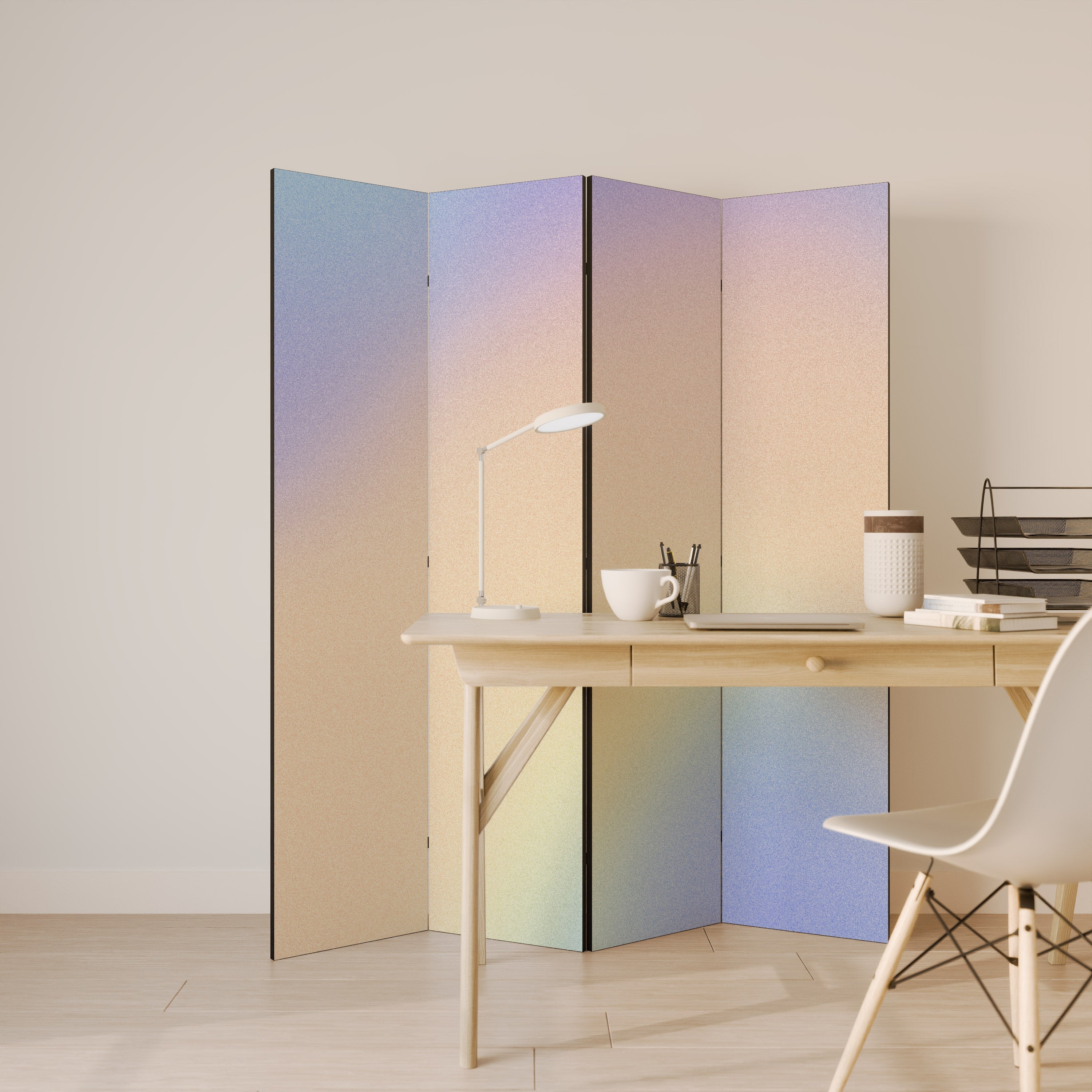 MIRACLE MELODIES Dekorativ rumsavdelare med 4 paneler