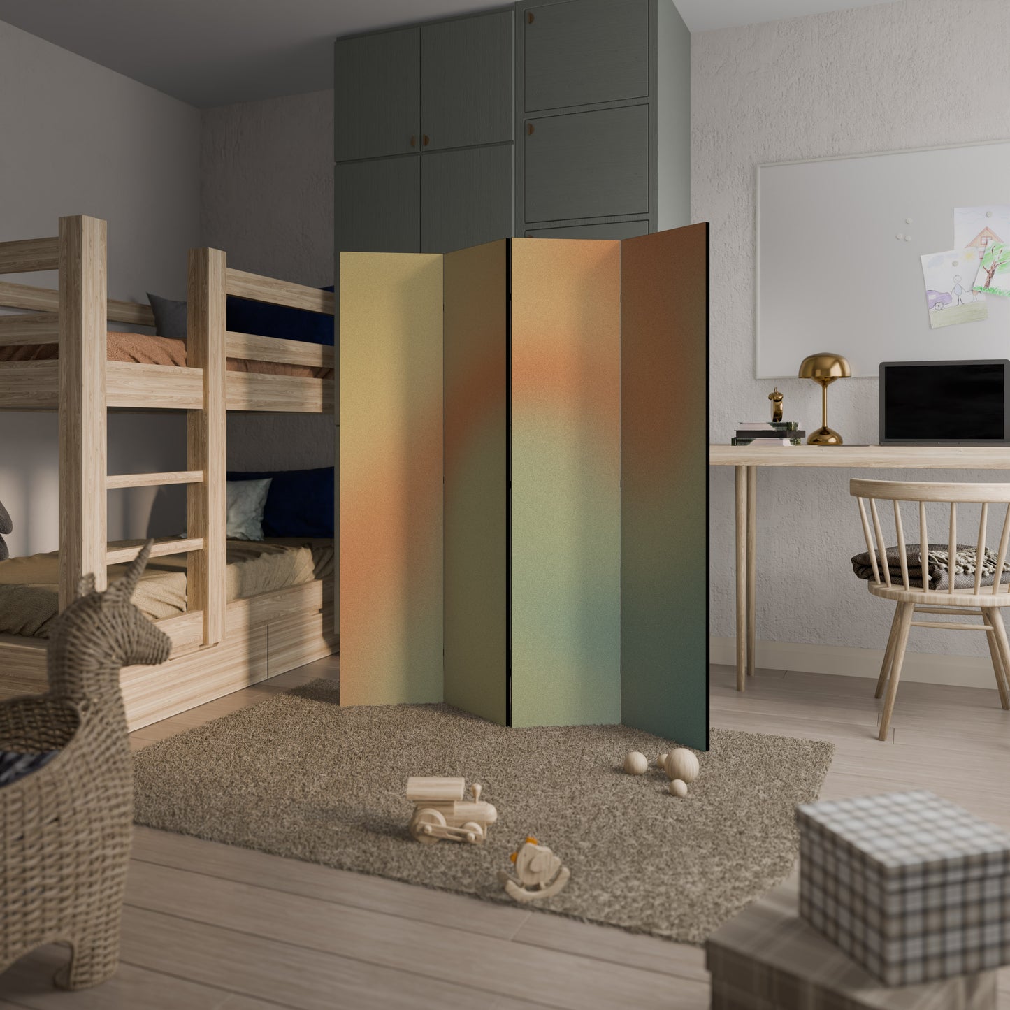 MIRAGE MELODIES 4-Panel Room Divider