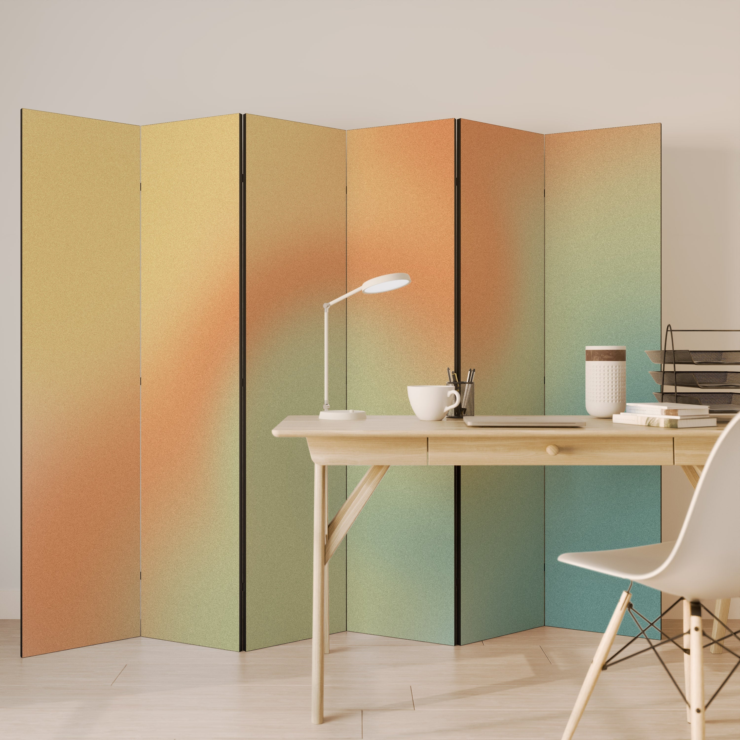 MIRAGE MELODIES Dekorativ rumsavdelare med 6 paneler