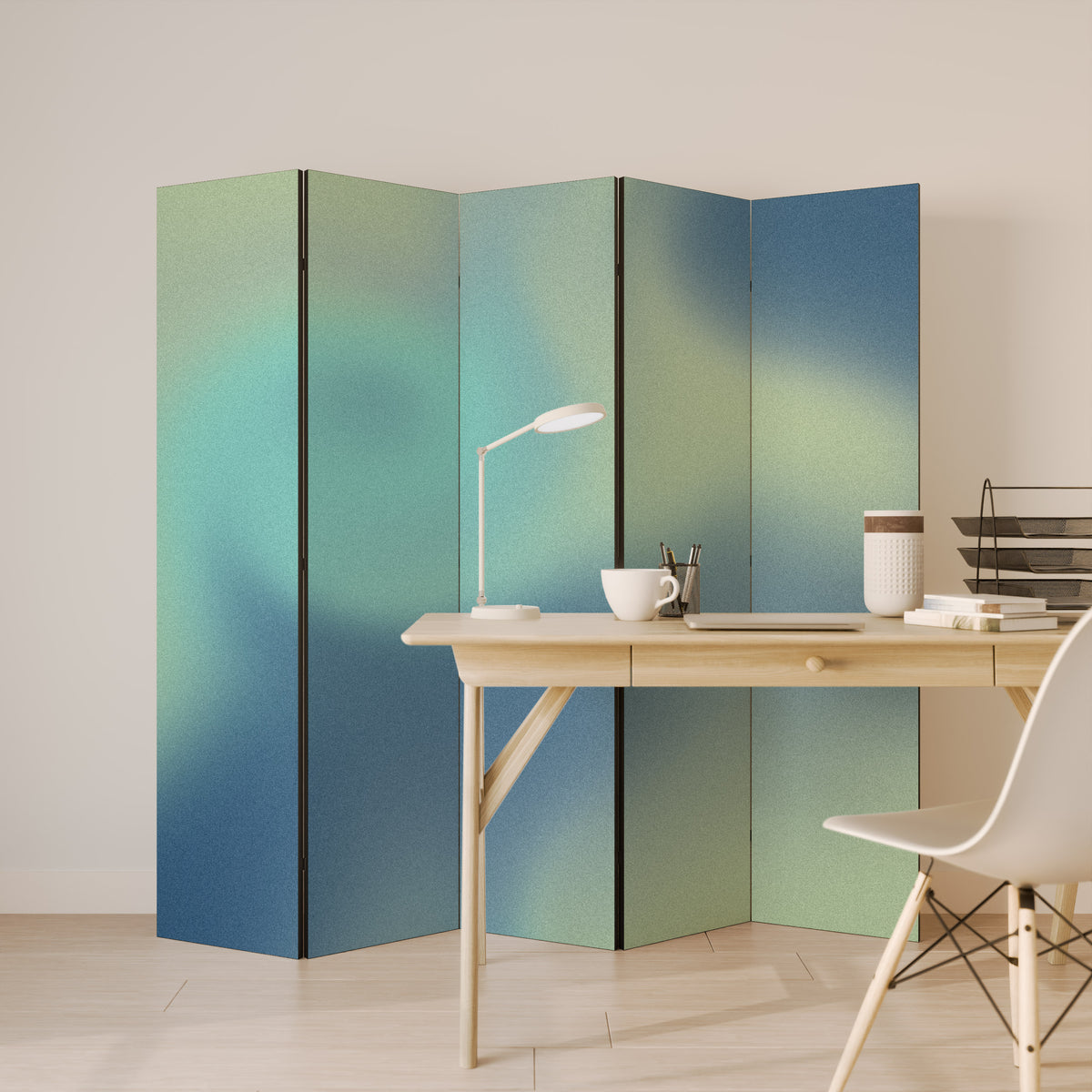 ETHEREAL SHADES UNVEILED 5-Panel Room Divider