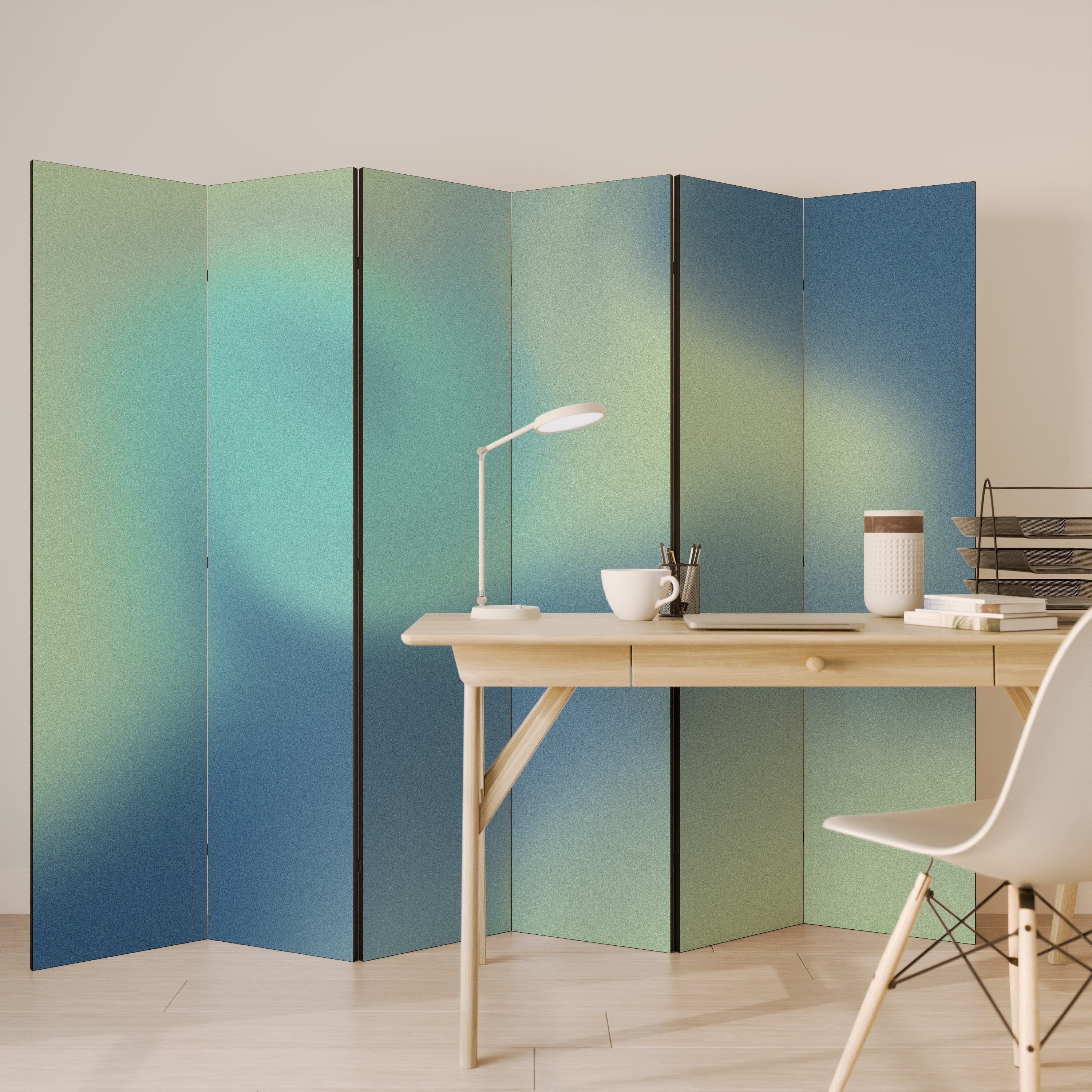ETHEREAL SHADES AVSLÖJAD Dekorativ rumsavdelare med 6 paneler