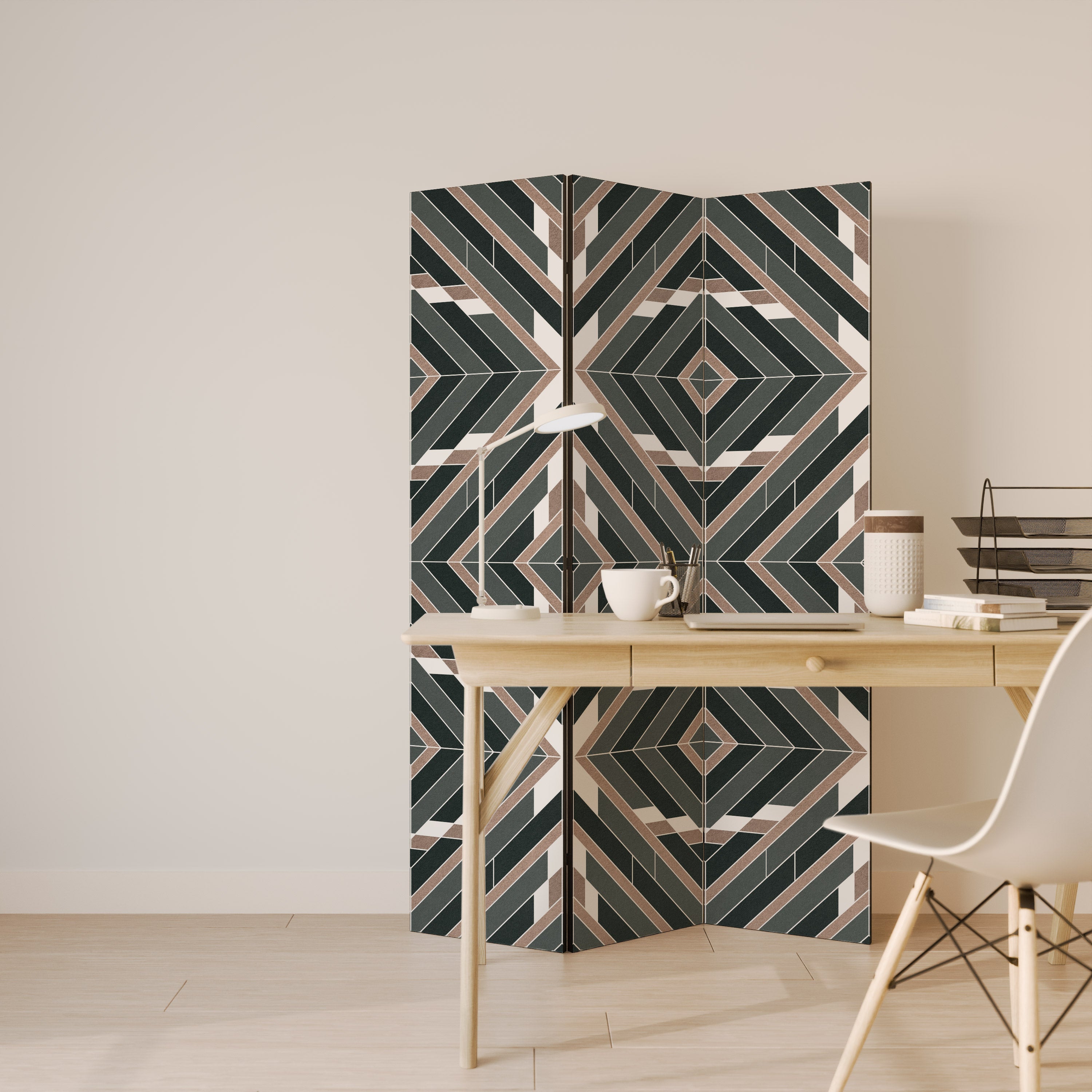 DIMENSION DELIGHTS Dekorativ rumsavdelare med 3 paneler