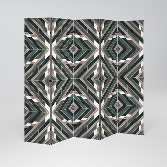 DIMENSION DELIGHTS Decorative 5-Panel Room Divider