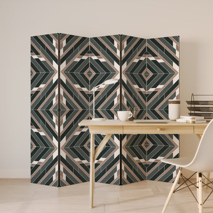 DIMENSION DELIGHTS Dekorativ rumsavdelare med 5 paneler