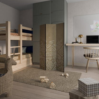 KULTURELL LAYERING Dekorativ 3-panels rumsavdelare