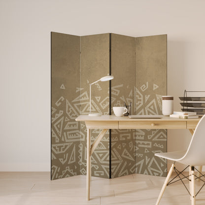 KULTURELL LAYERING Dekorativ rumsavdelare med 4 paneler