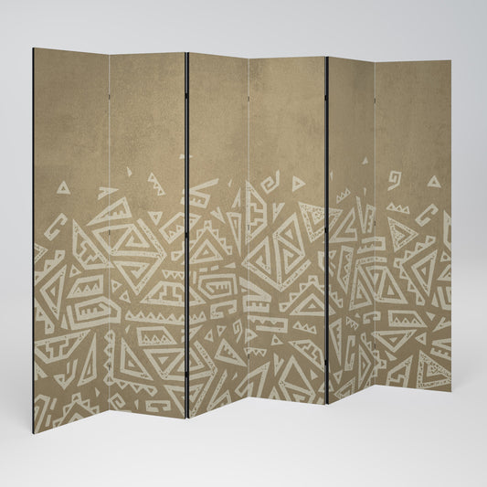 CULTURAL LAYERING Decorative 6-Panel Room Divider