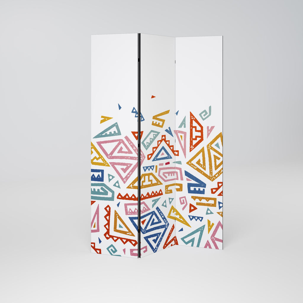 ANGULAR FEELING Decorative 3-Panel Room Divider