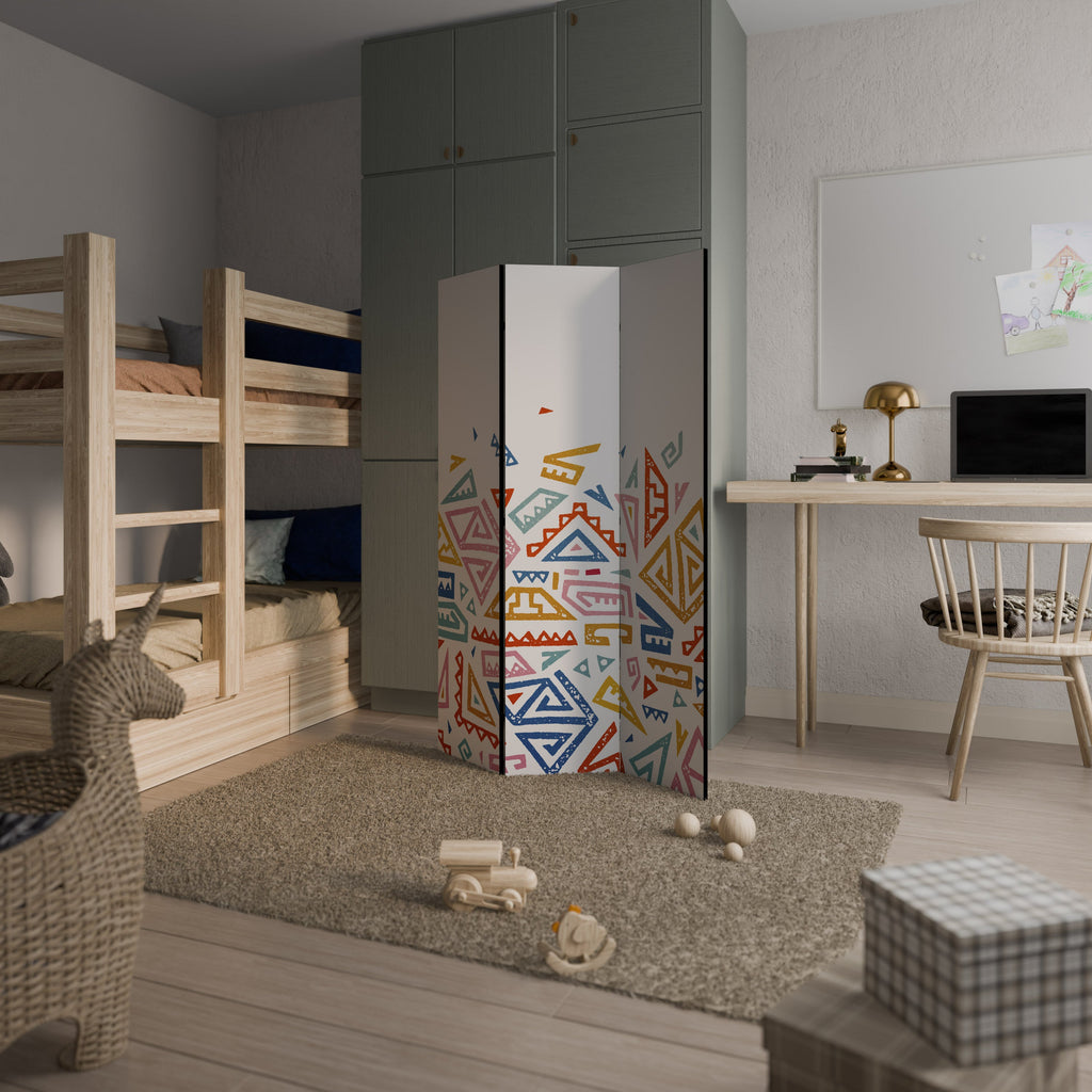 ANGULAR FEELING Decorative 3-Panel Room Divider