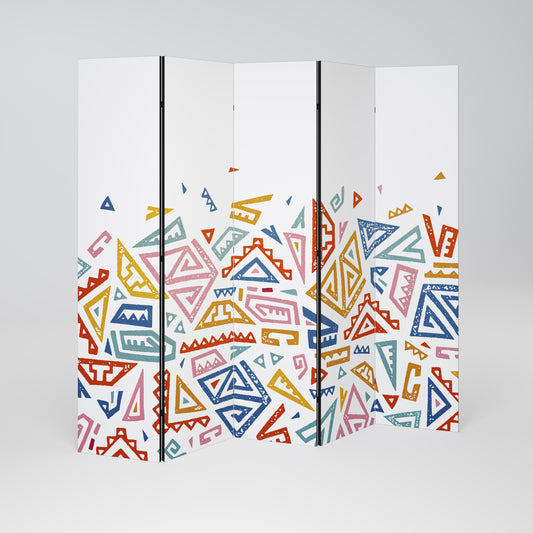 ANGULAR FEELING Decorative 5-Panel Room Divider