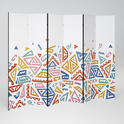 ANGULAR FEELING Decorative 6-Panel Room Divider