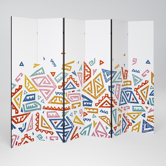 ANGULAR FEELING Decorative 6-Panel Room Divider