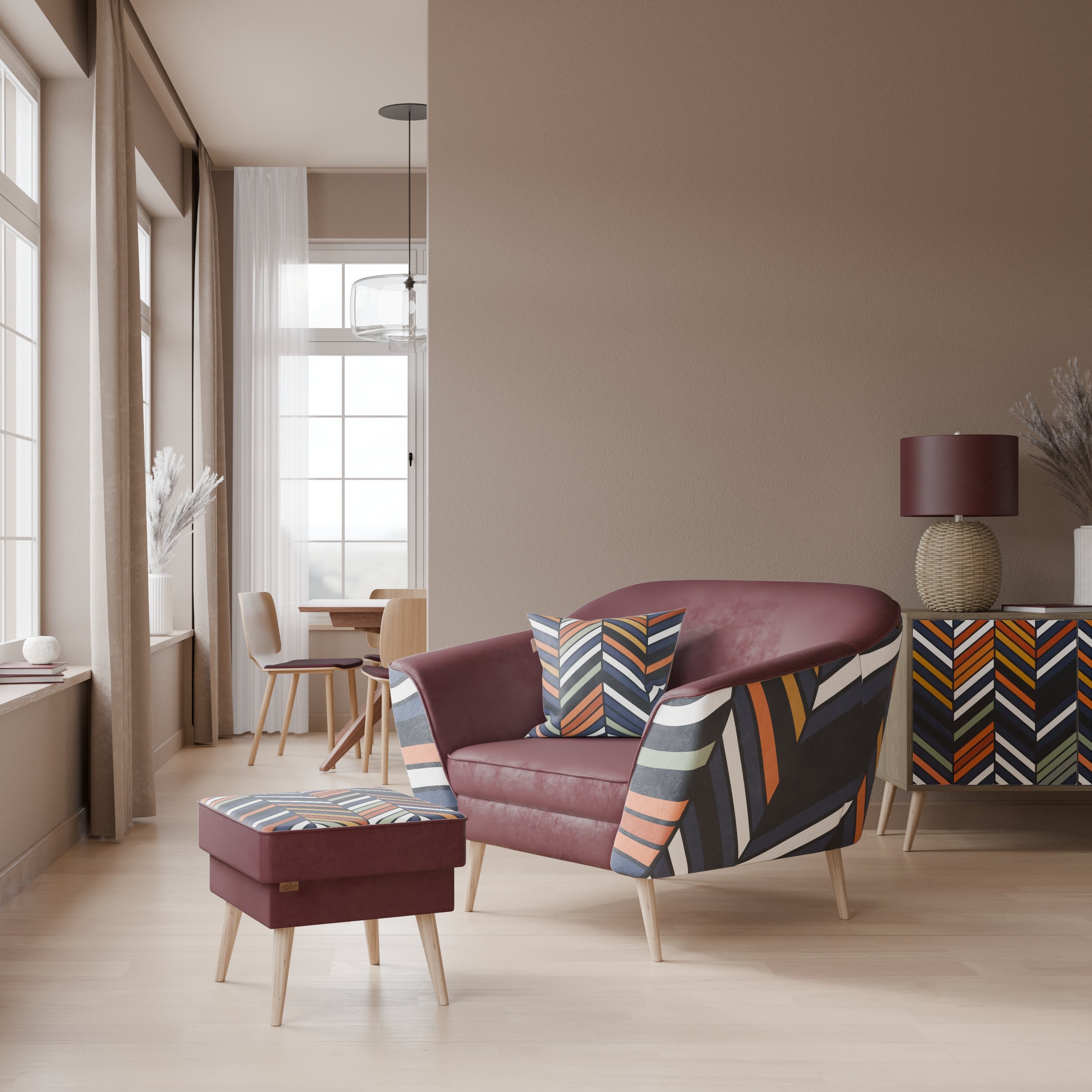 VIBRANT PATCHWORK AURORA Armchair