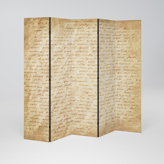 PAGES OF MEMORY Decorative 5-Panel Room Divider