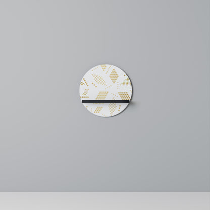 SPOTTED DAZE Rund konsthylla i svart finish