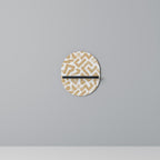 CLUSTER CRAFTS Oval Art Shelf In Black Finish