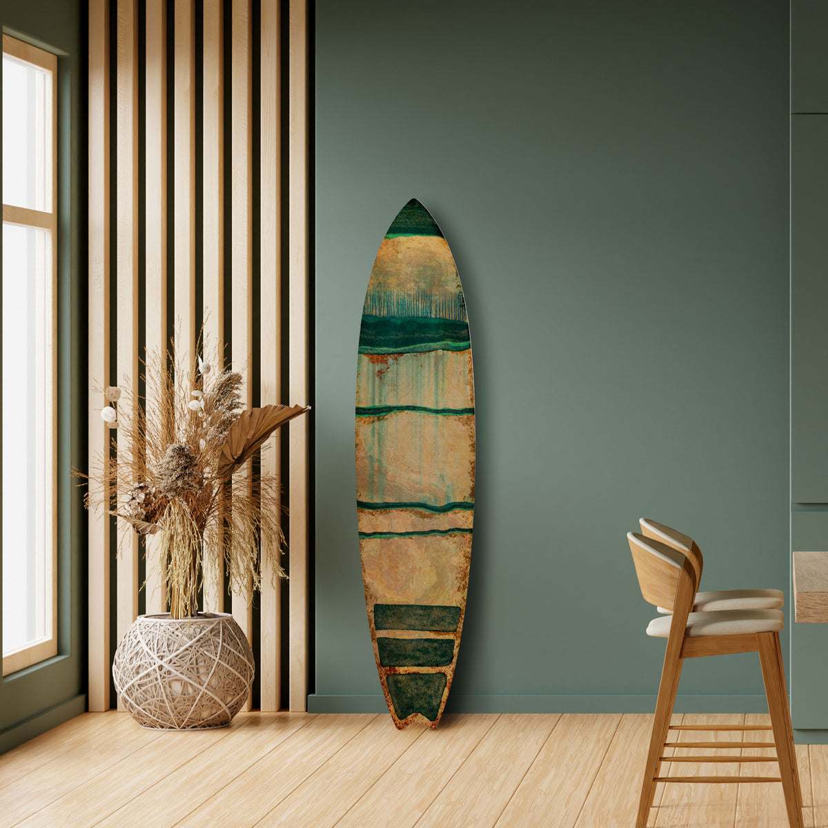 EMERALD MELANCHOLY Dekorativ Surfbräda