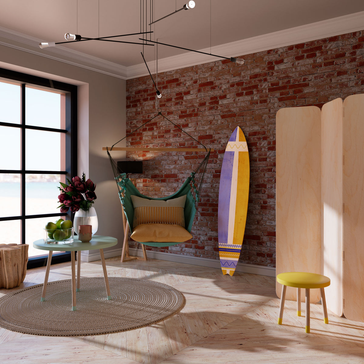 TROPICAL DREAM SHAPE Surfboard Decorative Panel