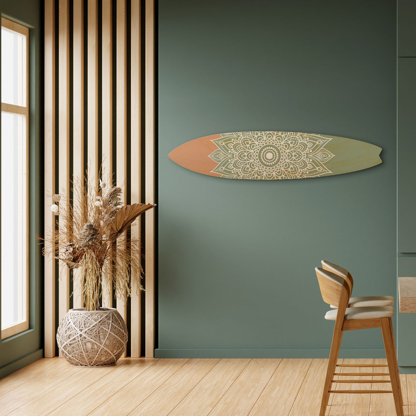 MANDALA WAVE DANCE Dekorativ Surfbräda