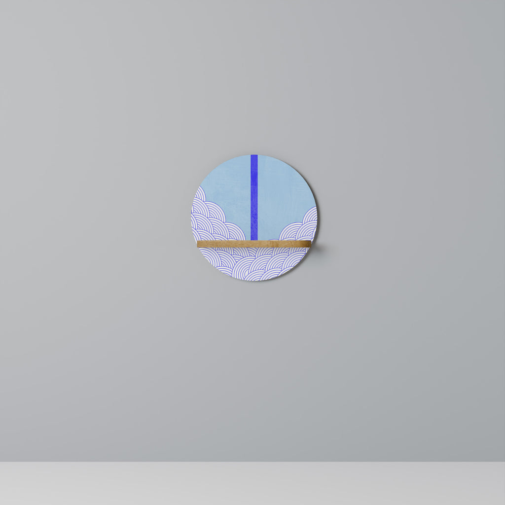 TIDAL SRIPE Rund Konsthylla I Ekeffekt