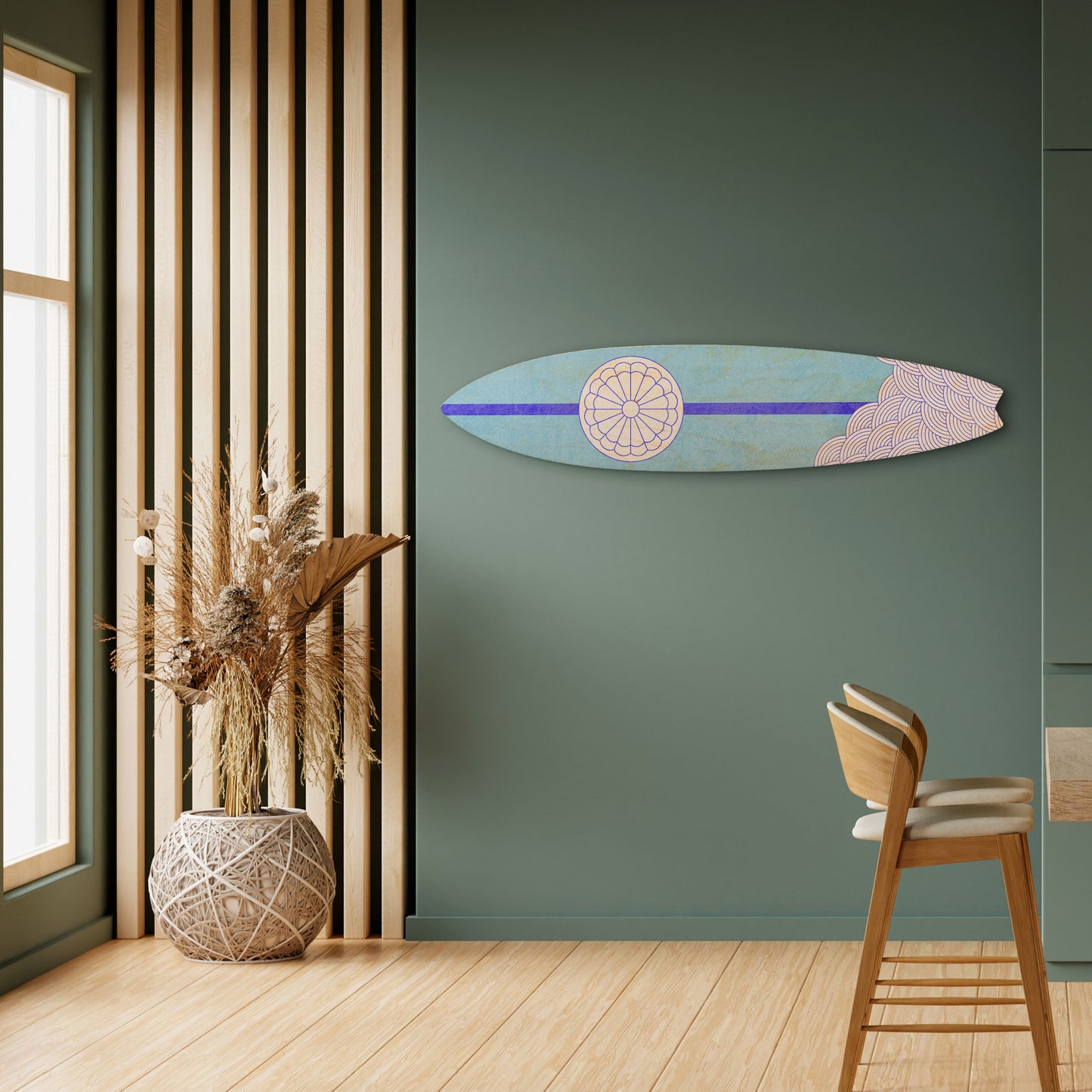 TIDAL STRIPE Dekorativ Surfbräda