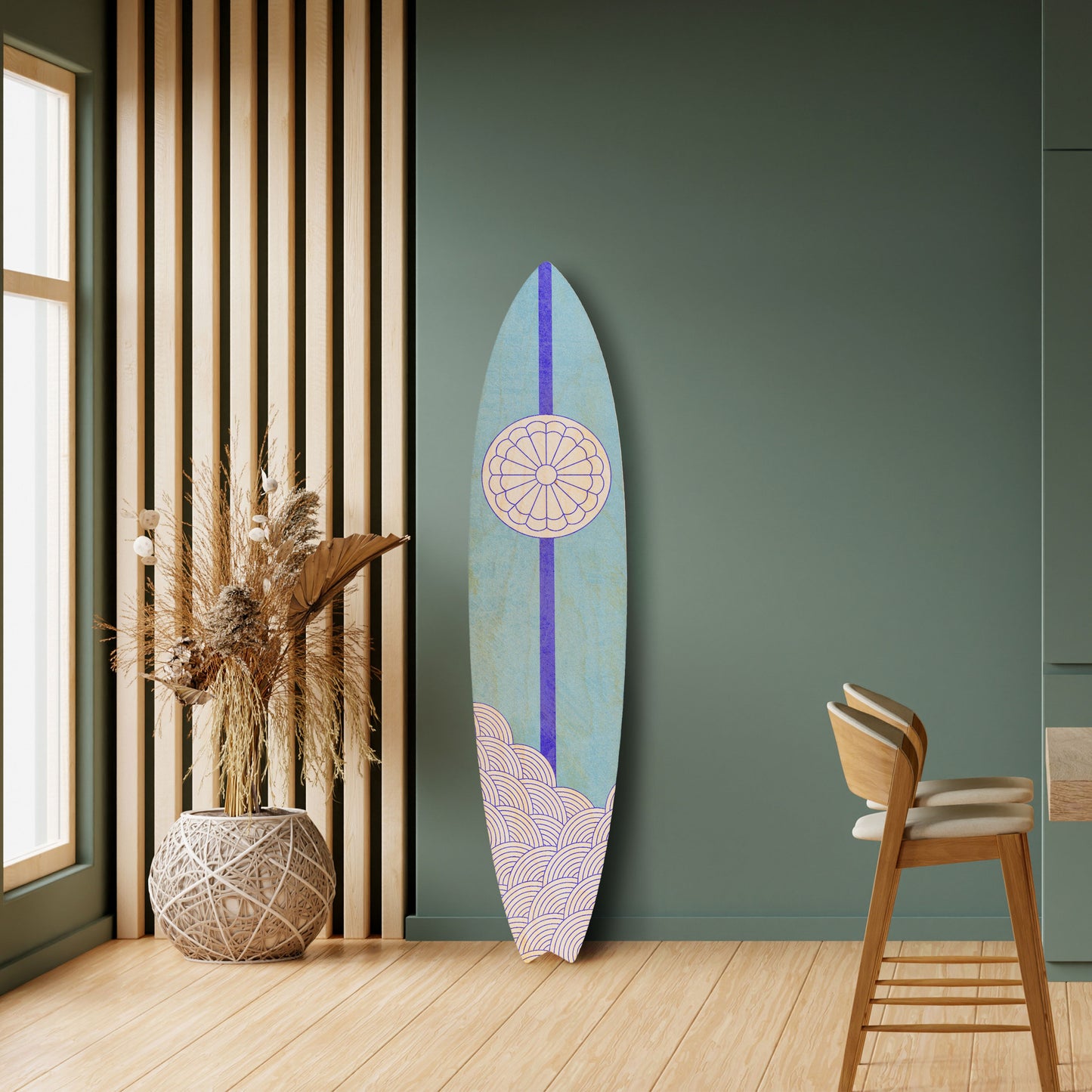 TIDAL STRIPE Dekorativ Surfbräda