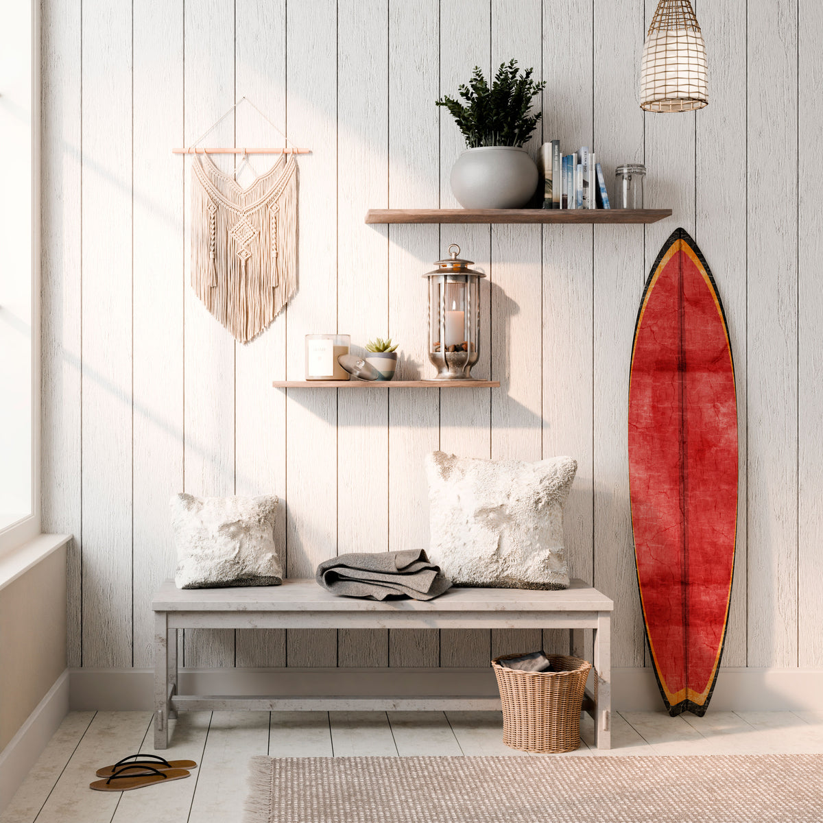 SCARLET EDGE Surfboard Decorative Panel