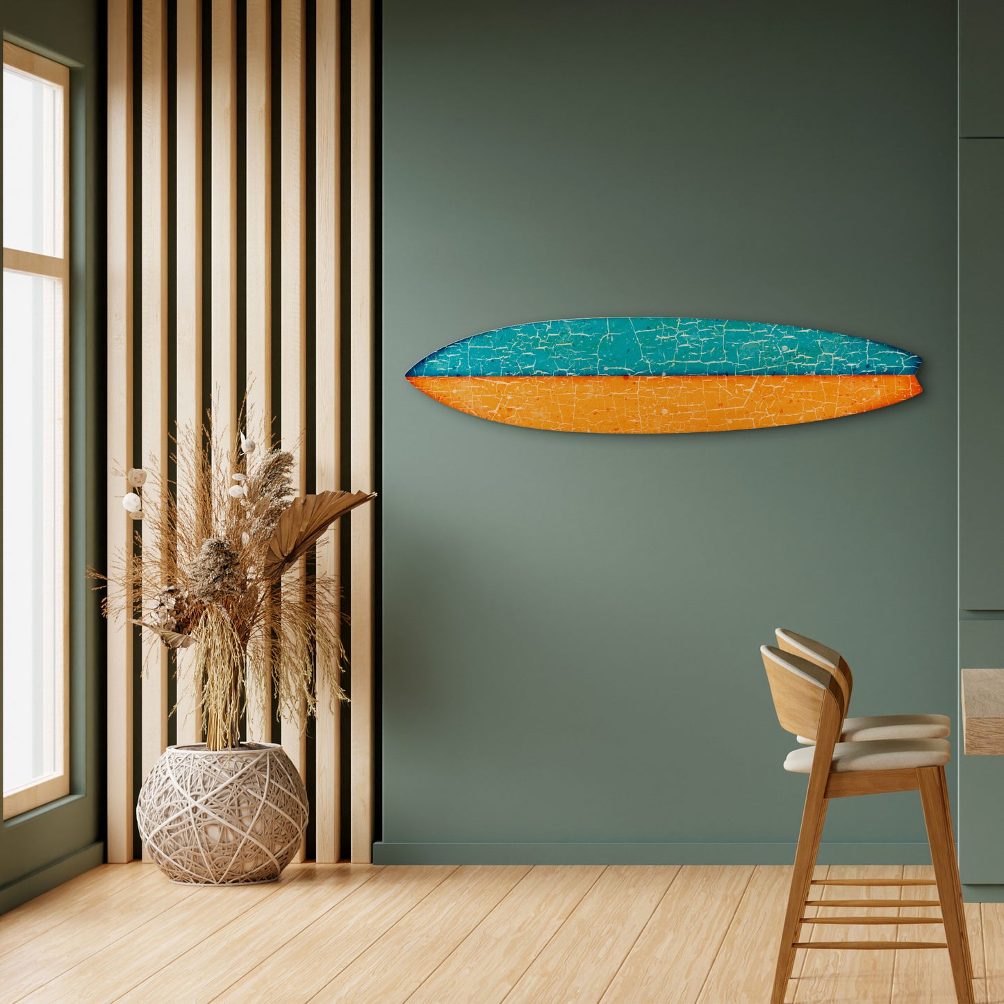 RUSTIC SHORE Surfboard Decorative Panel