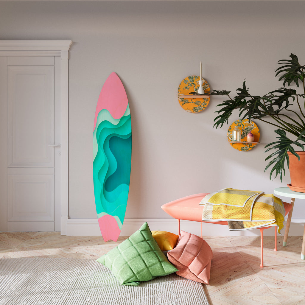 CYANIC ABYSS Dekorativ Surfbräda