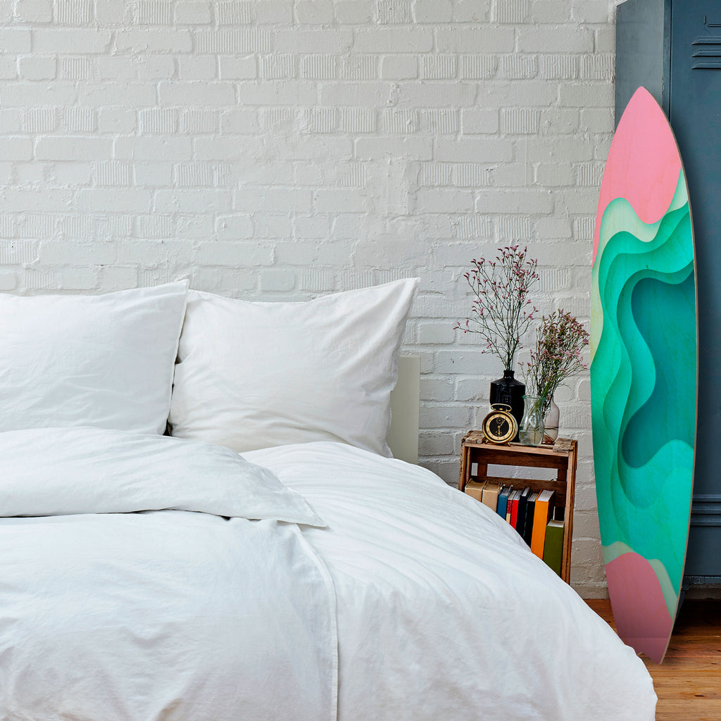 CYANIC ABYSS Dekorativ Surfbräda