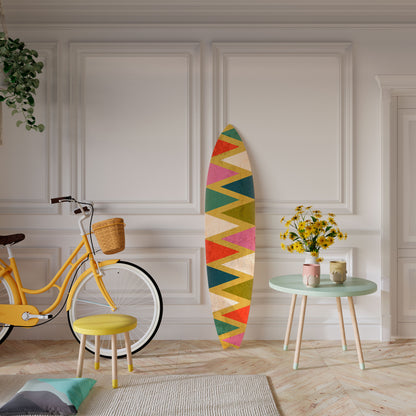 COLORFUL TRIANGLES Dekorativ Surfbräda