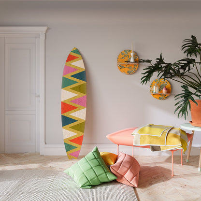 COLORFUL TRIANGLES Dekorativ Surfbräda