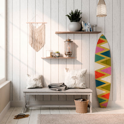 COLORFUL TRIANGLES Dekorativ Surfbräda
