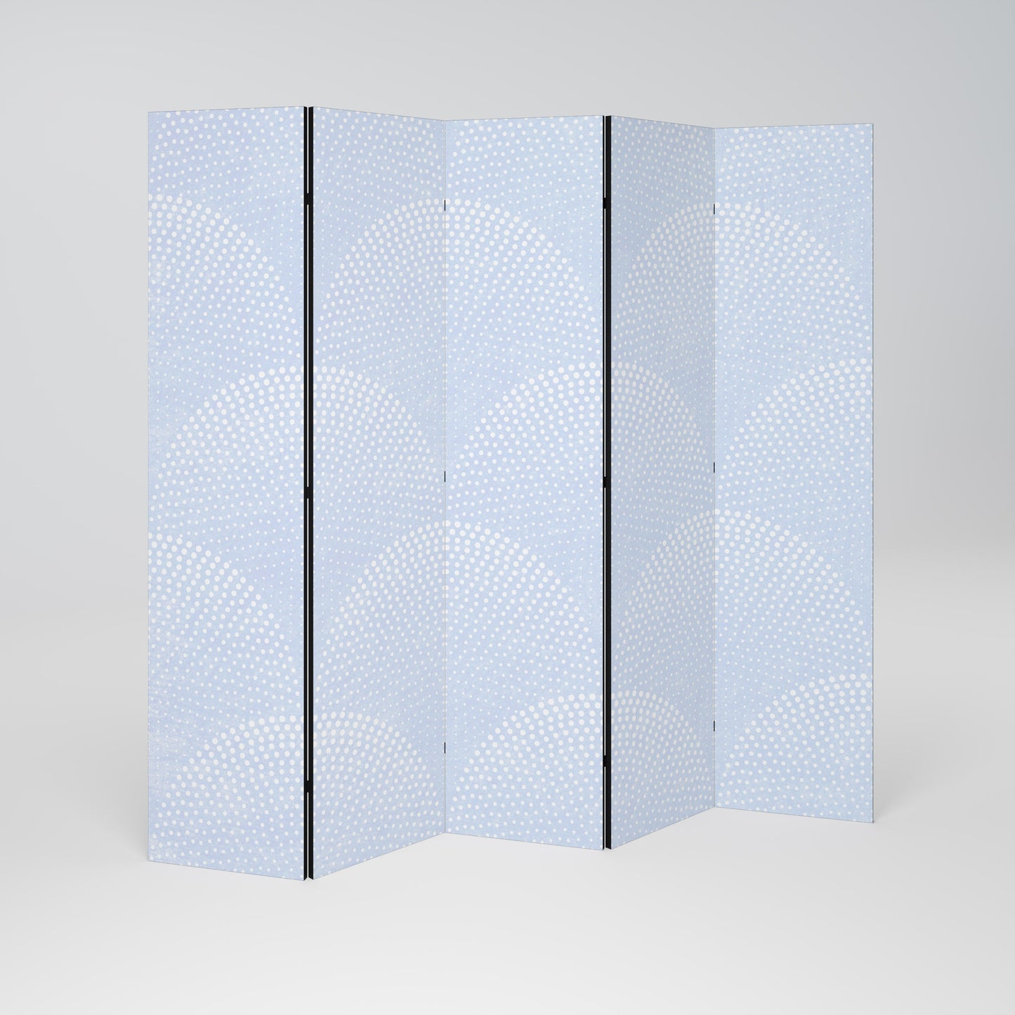 HARMONIOUS CURVES DISPLAY Decorative 5-Panel Room Divider