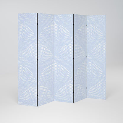 HARMONIOUS CURVES DISPLAY Decorative 5-Panel Room Divider