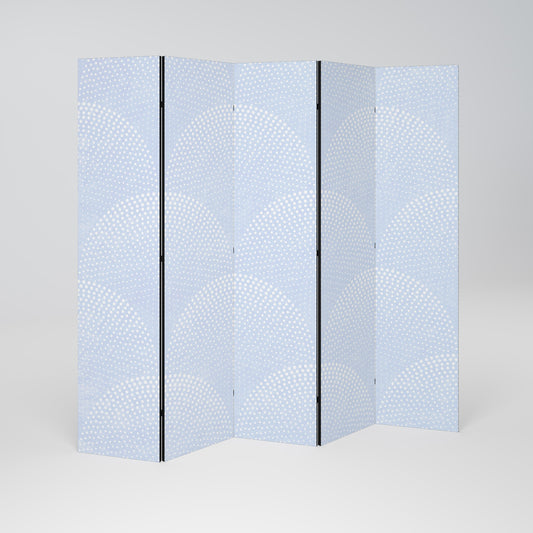 HARMONIOUS CURVES DISPLAY Decorative 5-Panel Room Divider