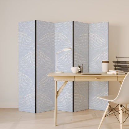 HARMONIOUS CURVES DISPLAY Decorative 5-Panel Room Divider