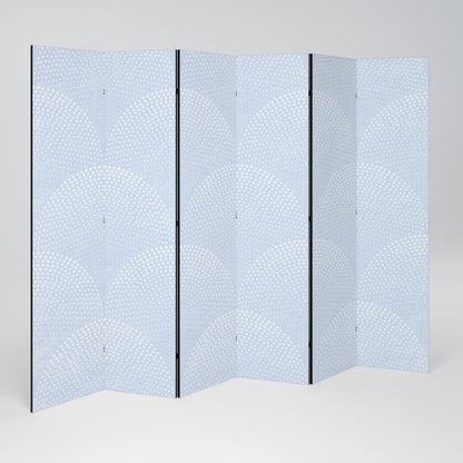 HARMONIOUS CURVES DISPLAY Decorative 6-Panel Room Divider