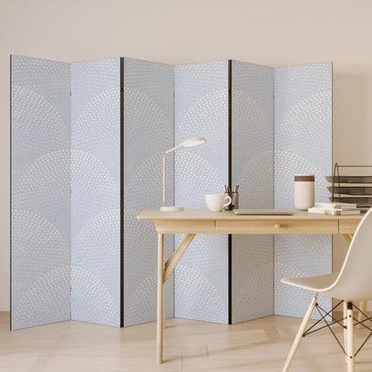 HARMONIOUS CURVES DISPLAY Decorative 6-Panel Room Divider
