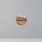 SANDHILLS SPLENDOUR Oval Art Shelf In Black Finish