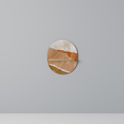 SANDHILLS SPLENDOR Oval konsthylla i ekeffekt