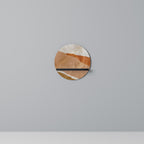 SANDHILLS SPLENDOUR Round Art Shelf In Black Finish