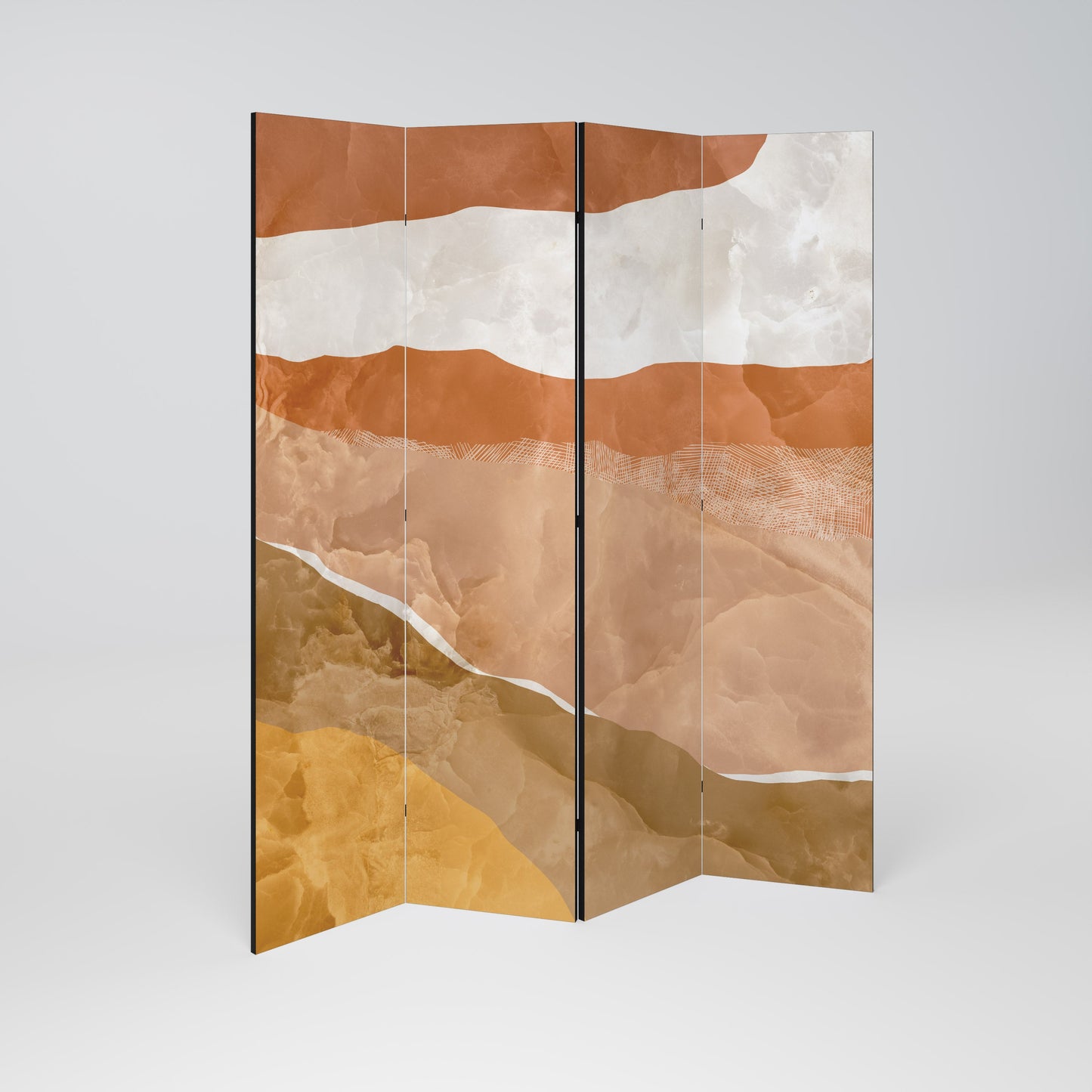 SANDHILLS SPLENDOUR Decorative 4-Panel Room Divider