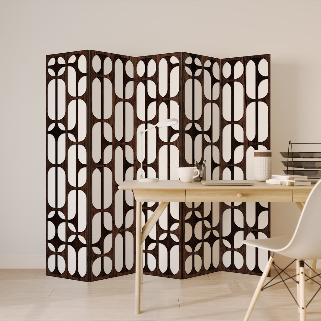 ARTISTIC SPACE HARMONY Dekorativ rumsavdelare med 5 paneler
