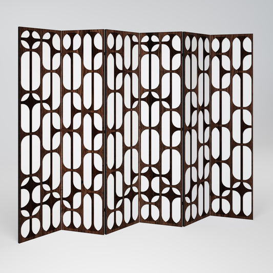 ARTISTIC SPACE HARMONY Decorative 6-Panel Room Divider