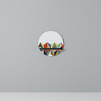 TESSELATE TREASURES Rund konsthylla i svart finish